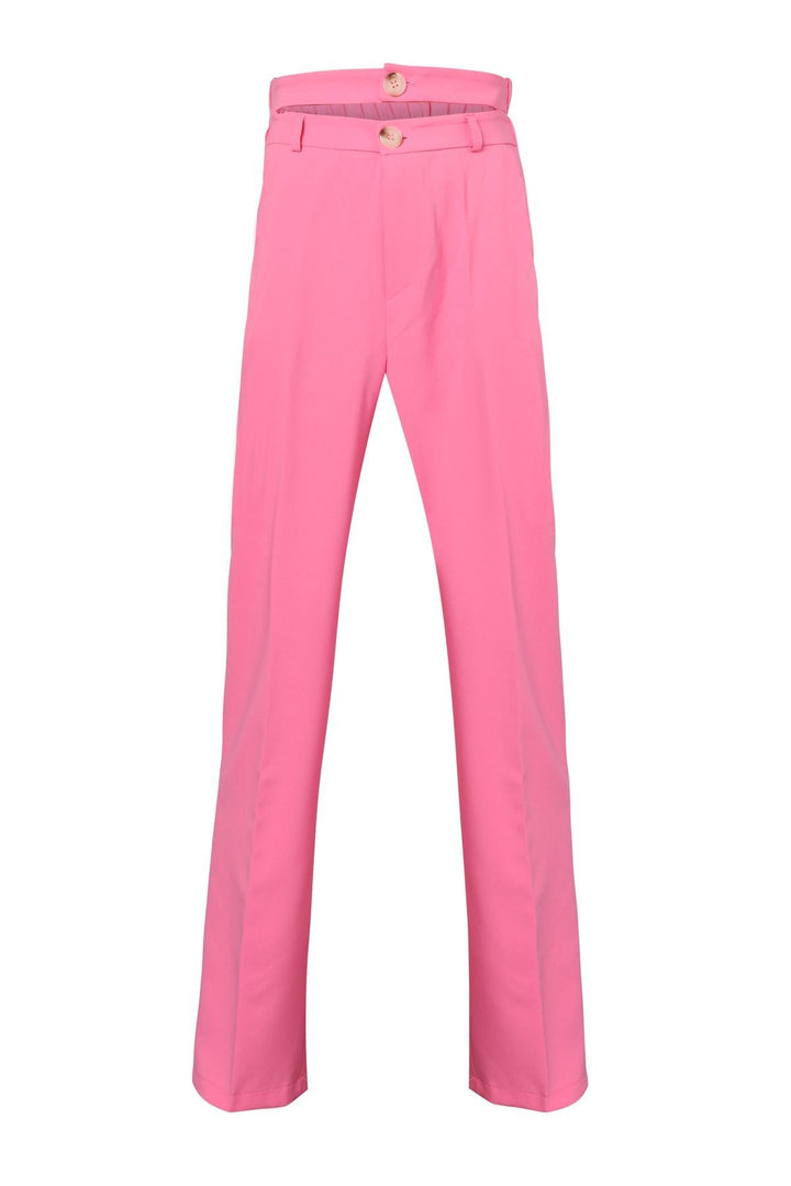 Belt Detailed Trousers Candy Pink