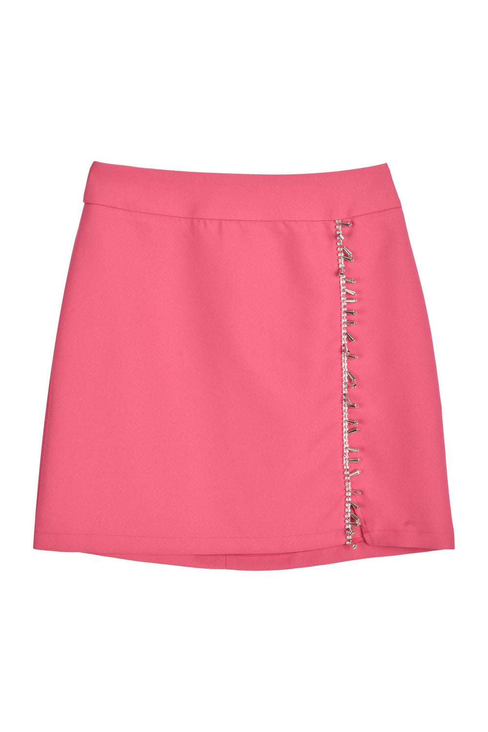 Stone Detailed Mini Skirt Pink