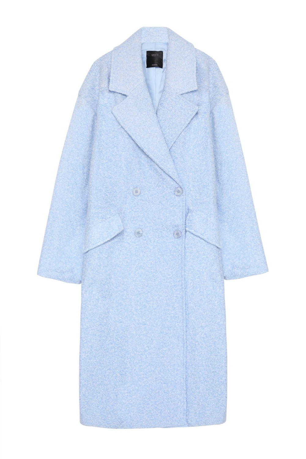 Melted Oversize Coat Blue