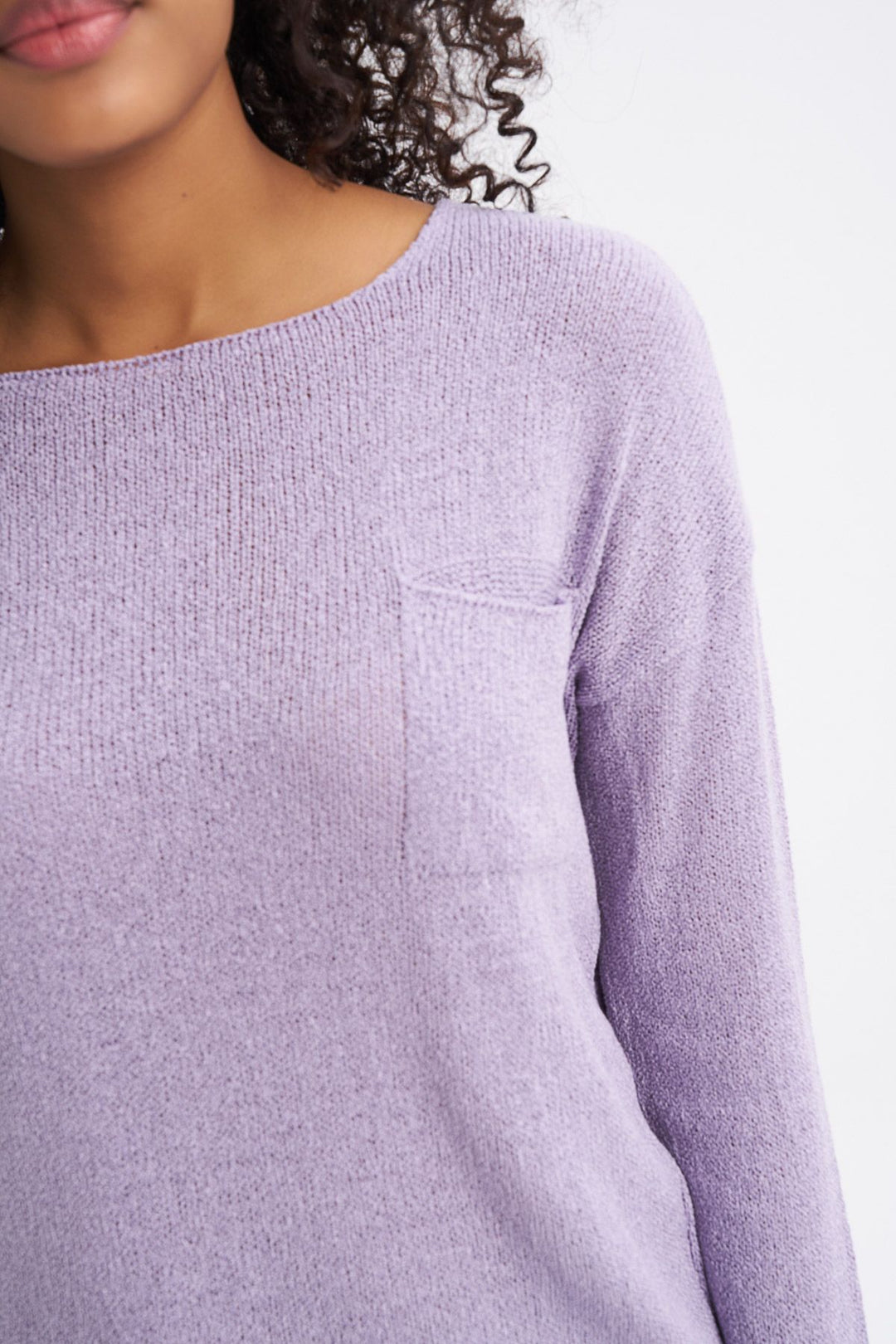 Pocket Detailed Knitwear Lilac