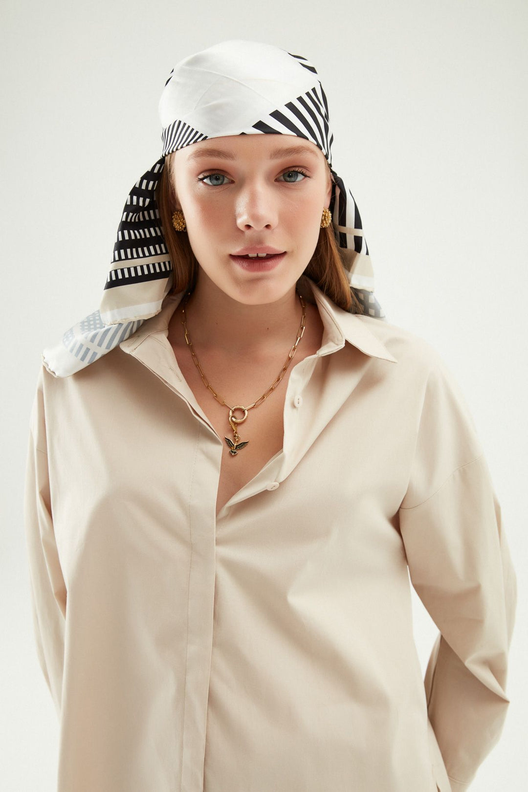 Oversize Basic Shirt Stone