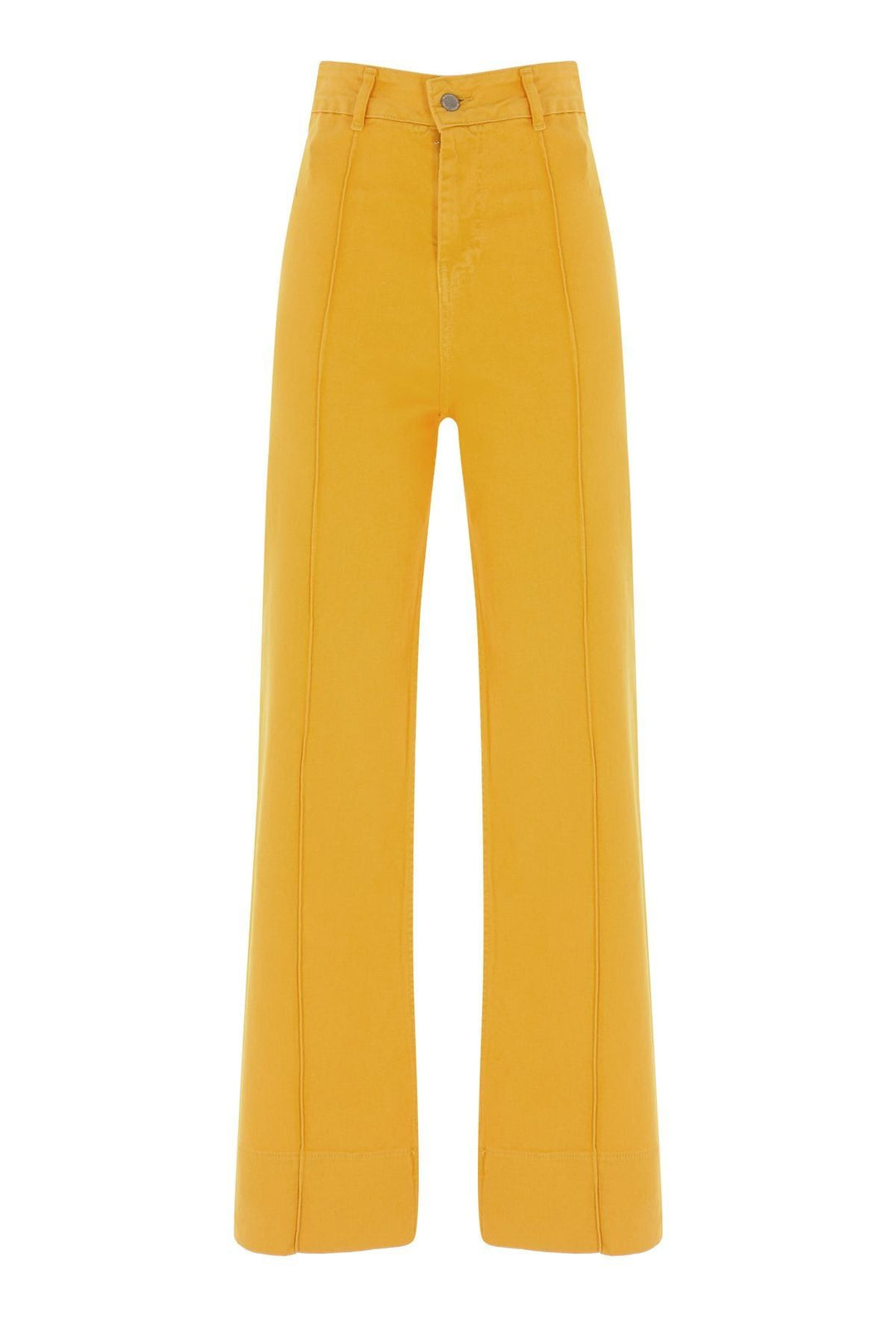 Bol Paça Gabardin Pantolon Turuncu