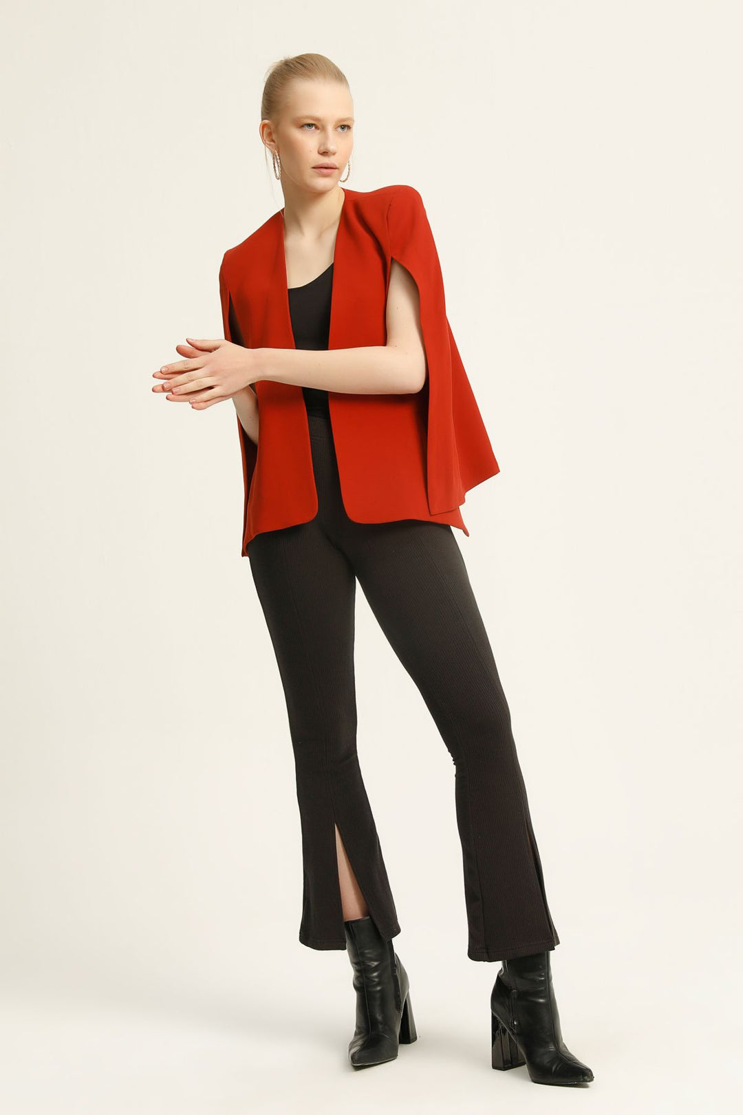 Cloak Sleeve Blazer Jacket Tile
