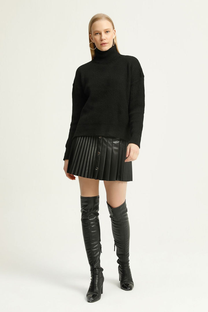 Turtleneck Sweater Black