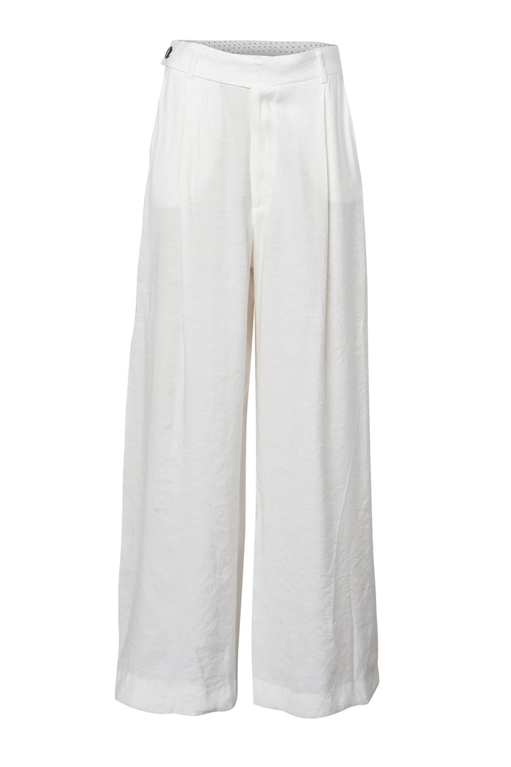 High Waist Palazzo Pants White