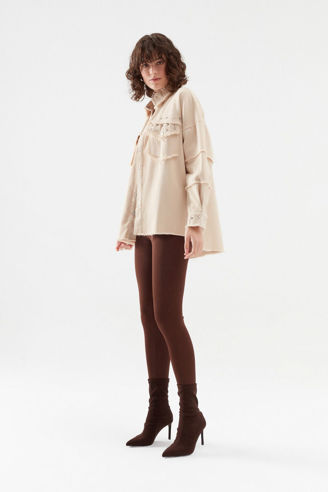 Gabardine Staple Shirt Stone