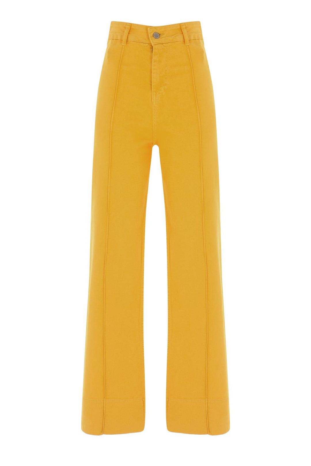 Bol Paça Gabardin Pantolon Turuncu