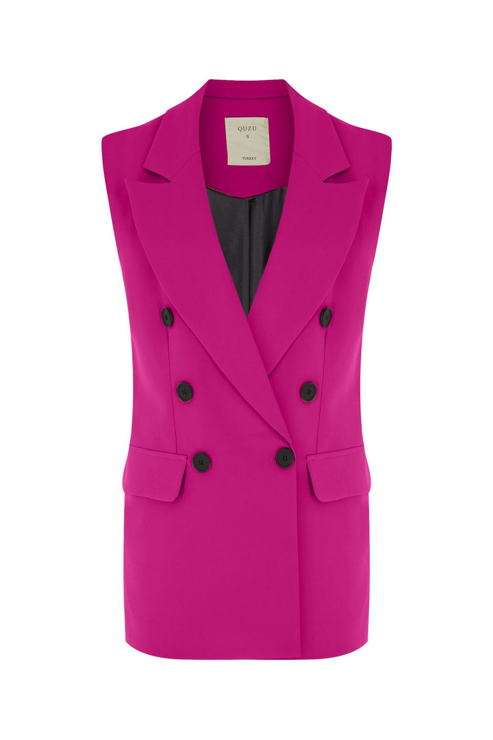 Double Breasted Vest Jacket Orchid