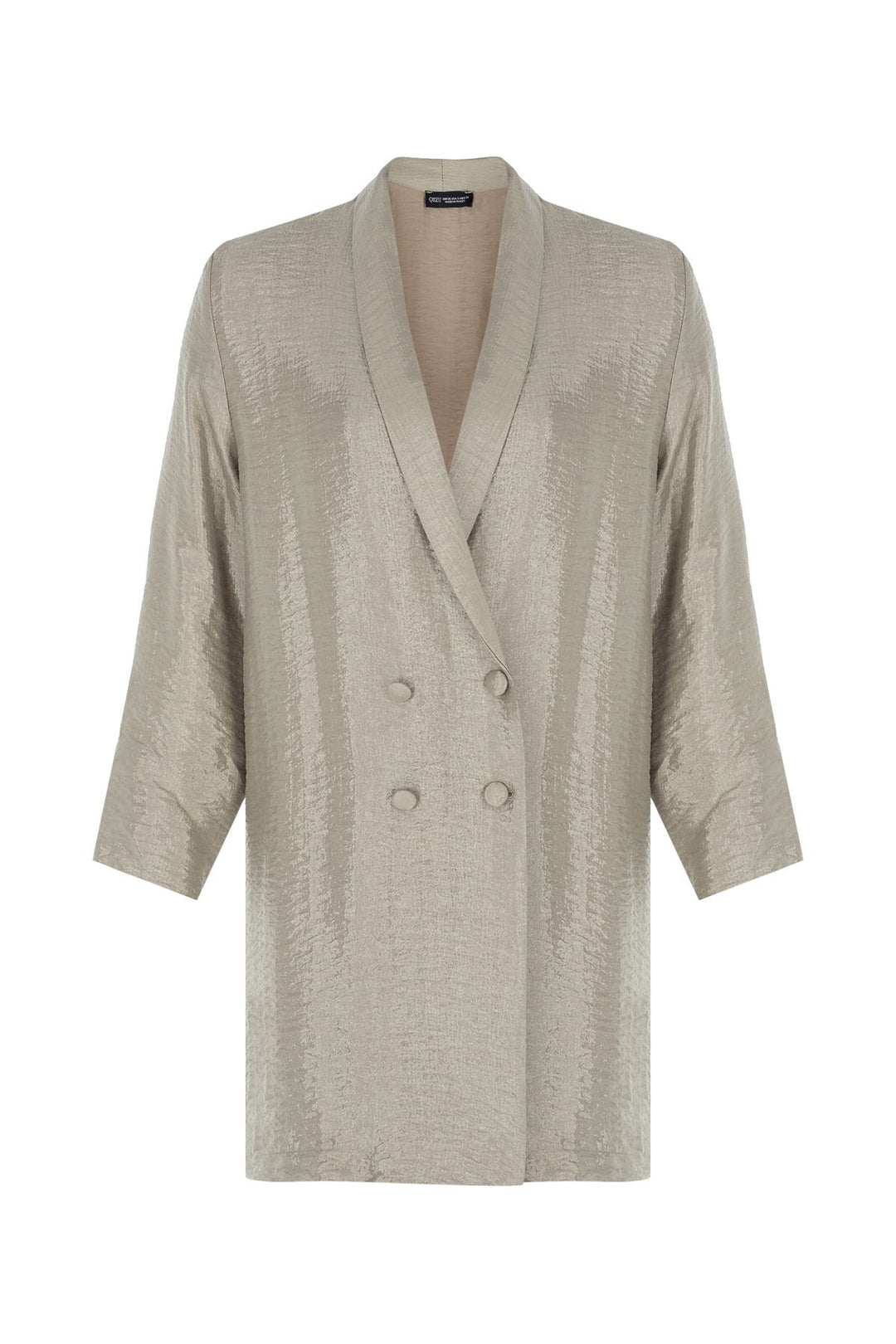 Long Blazer Jacket Beige