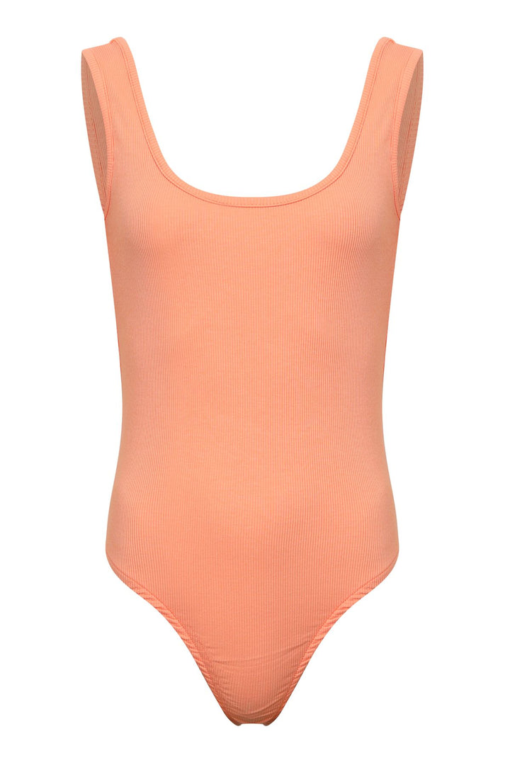 Low Back Strap Bodysuit Salmon