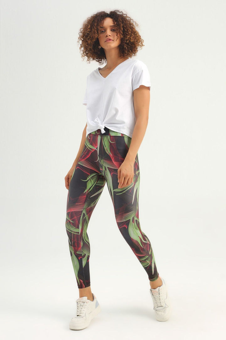 Tie Front V-Neck Sports T-Shirt White