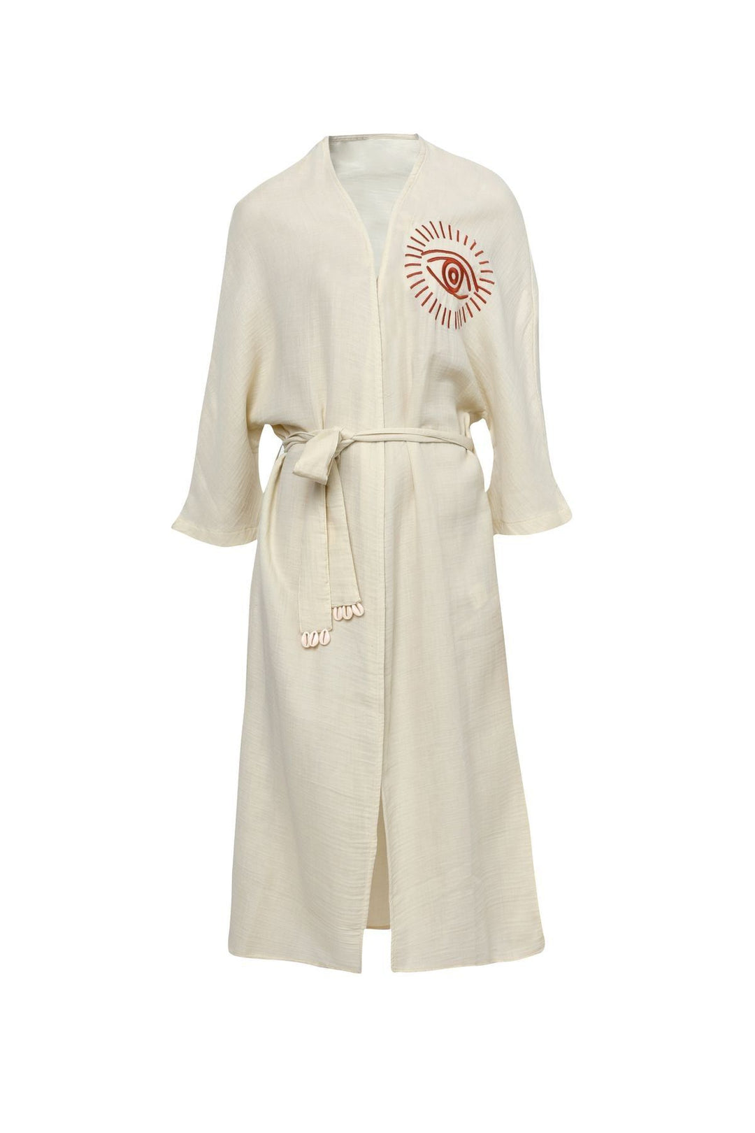 Nakış Detaylı Kimono Naturel