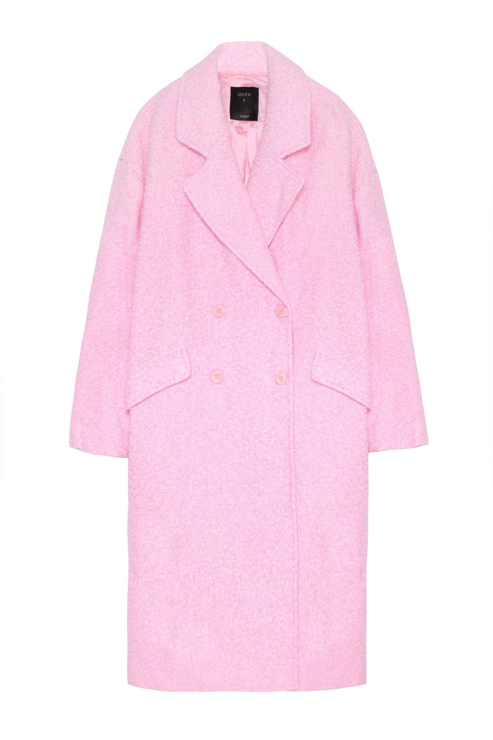 Melted Oversize Coat Pink
