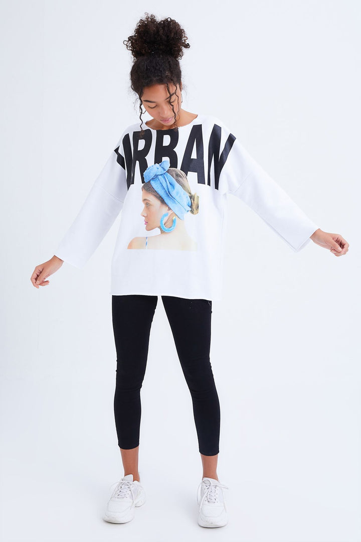 Printed Sweatshirt White