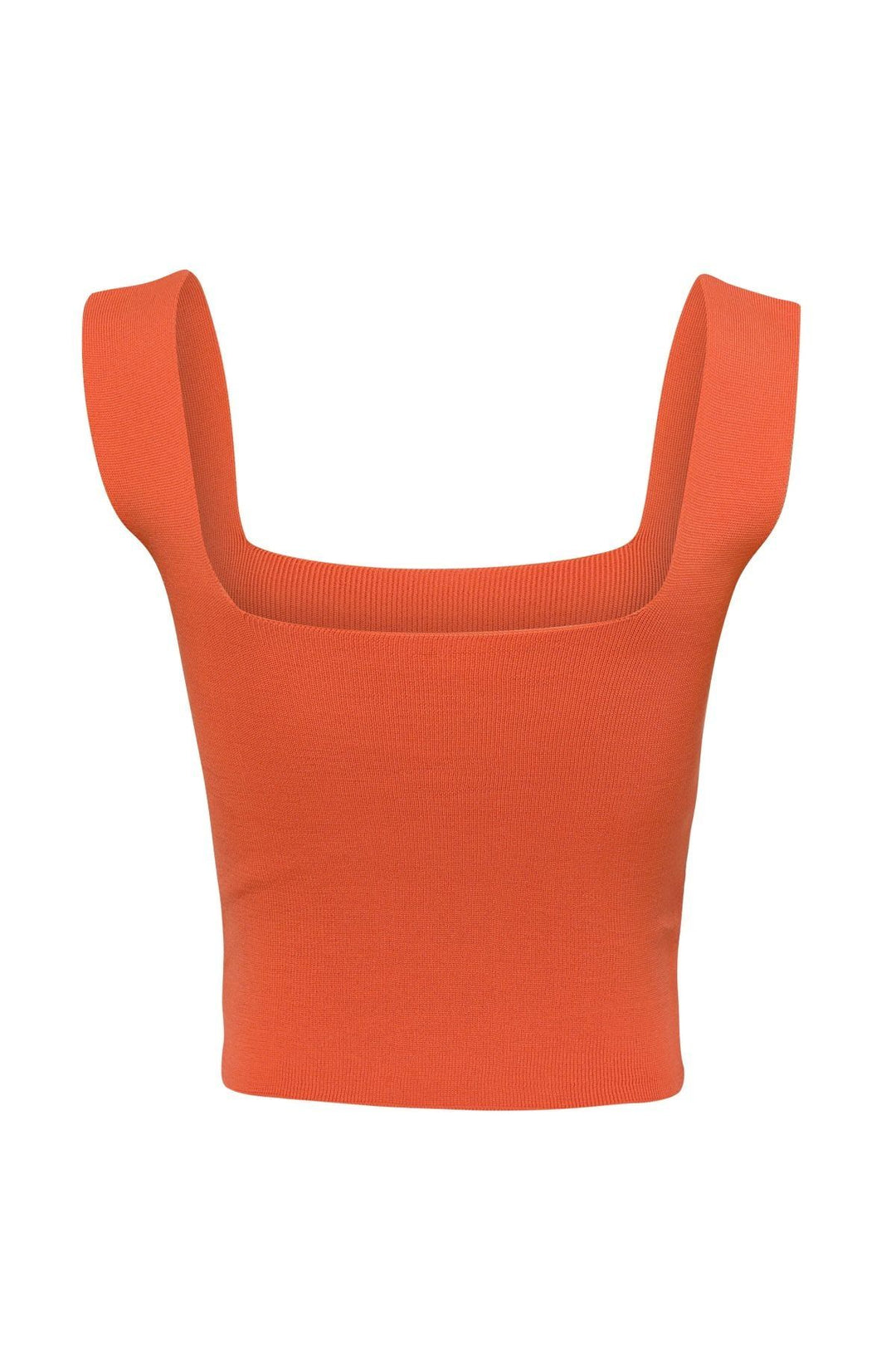 Strap Square Collar Knitwear Copper