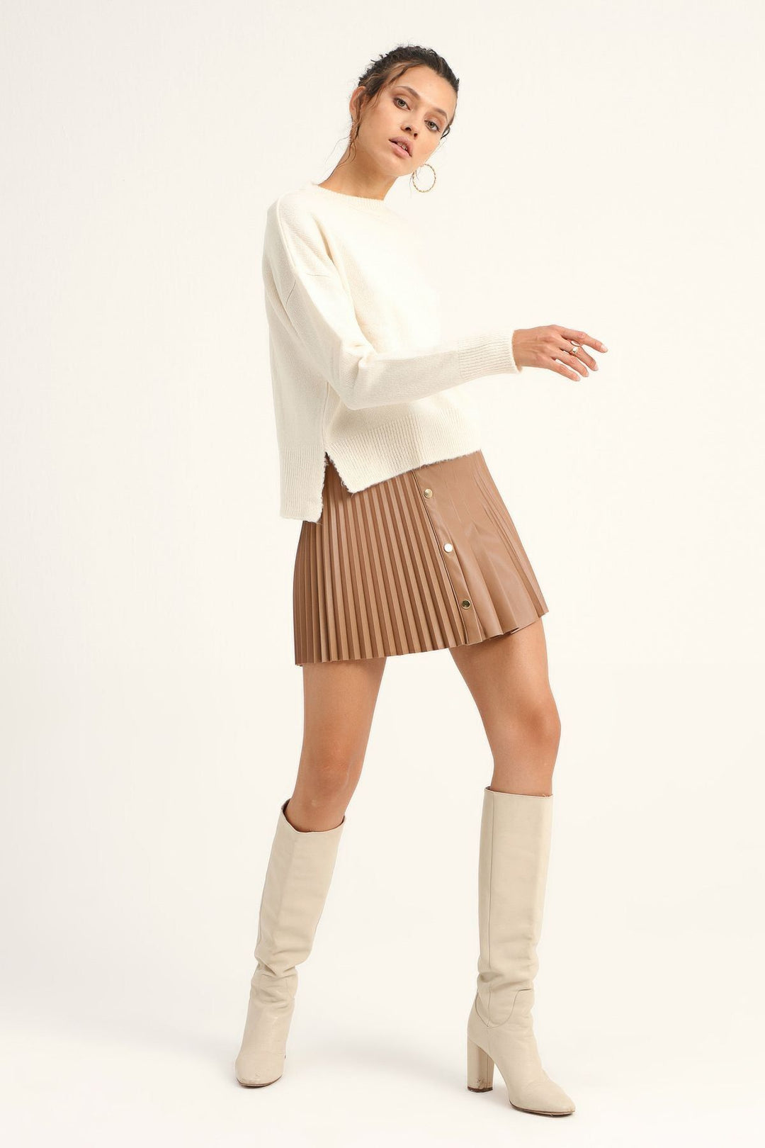 Crew Neck Sweater Ecru