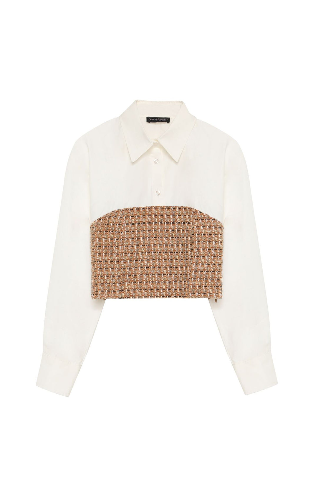 Tüvit Detaylı Gömlek Kahverengi