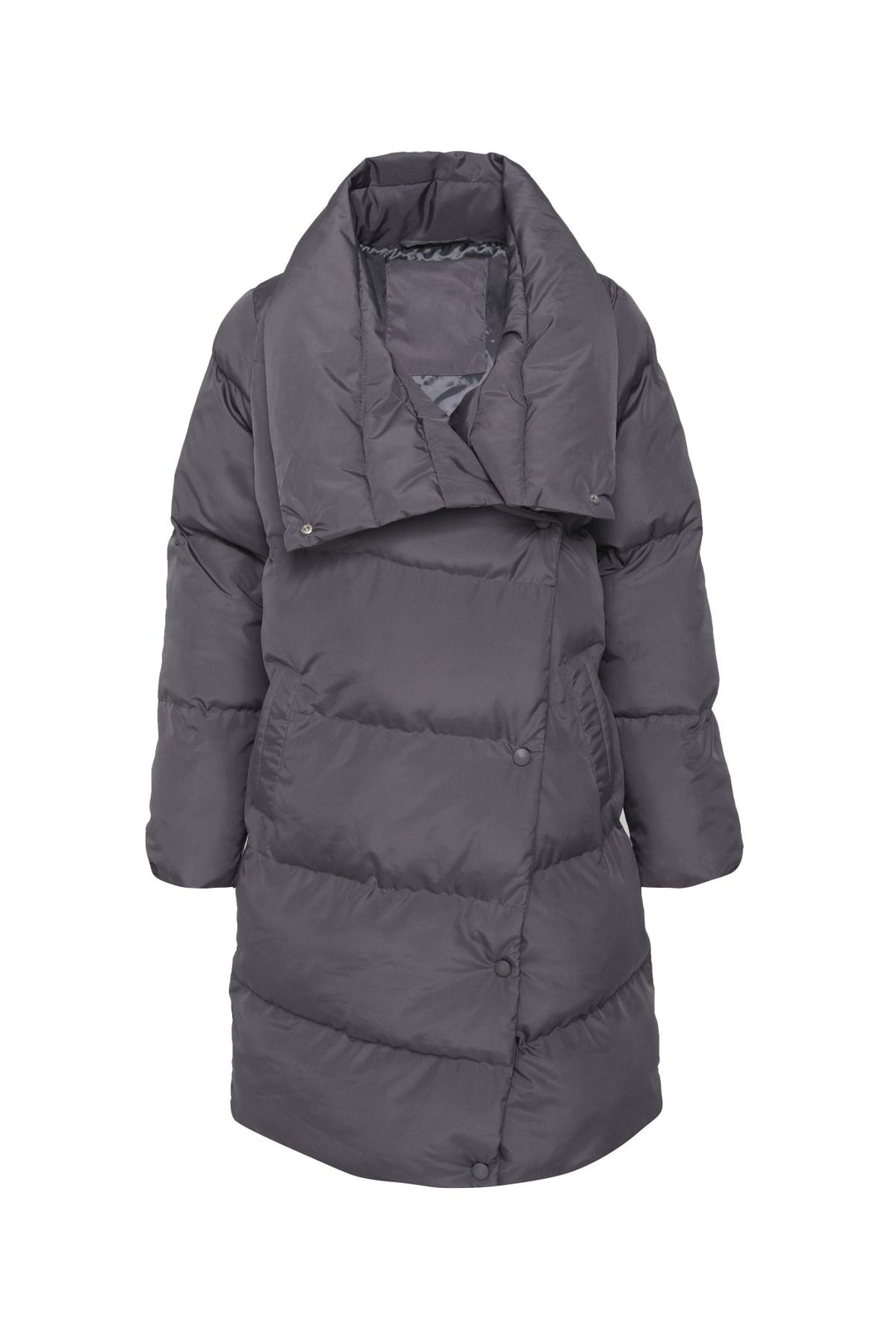 Double Breasted Down Jacket Gray