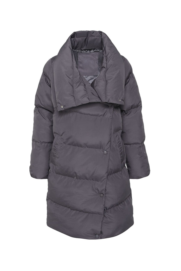 Double Breasted Down Jacket Gray