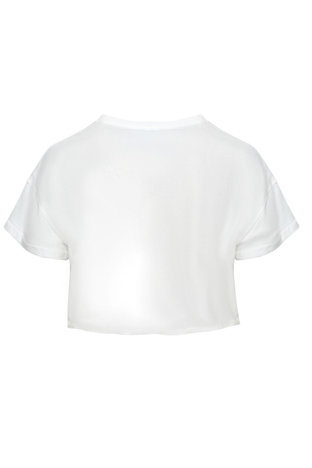 Printed Crop T-Shirt White