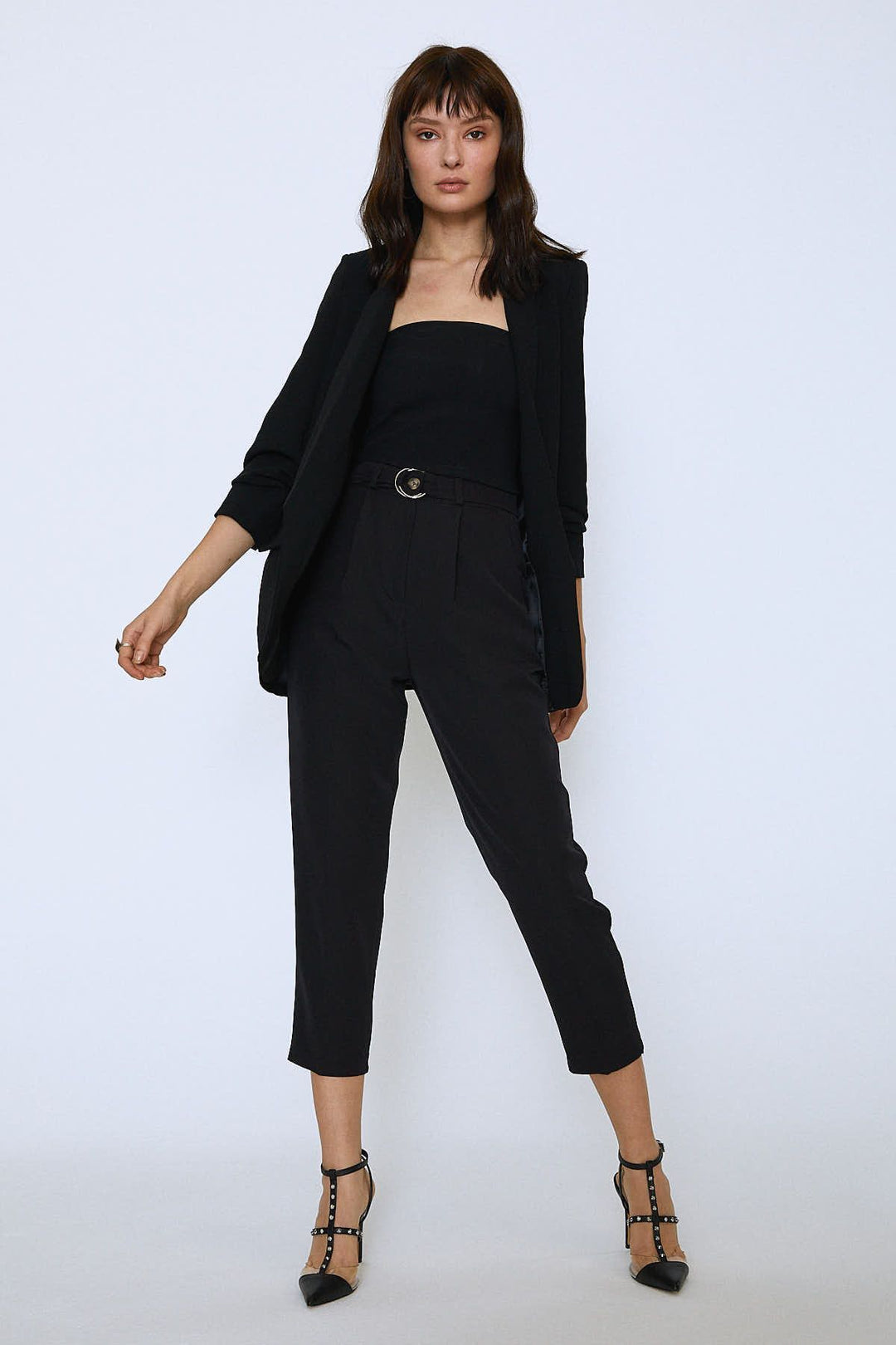 Şal Yaka Blazer Ceket Siyah