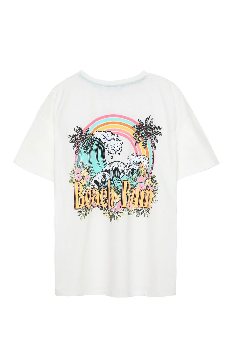 Rainbow Printed T-Shirt Ecru