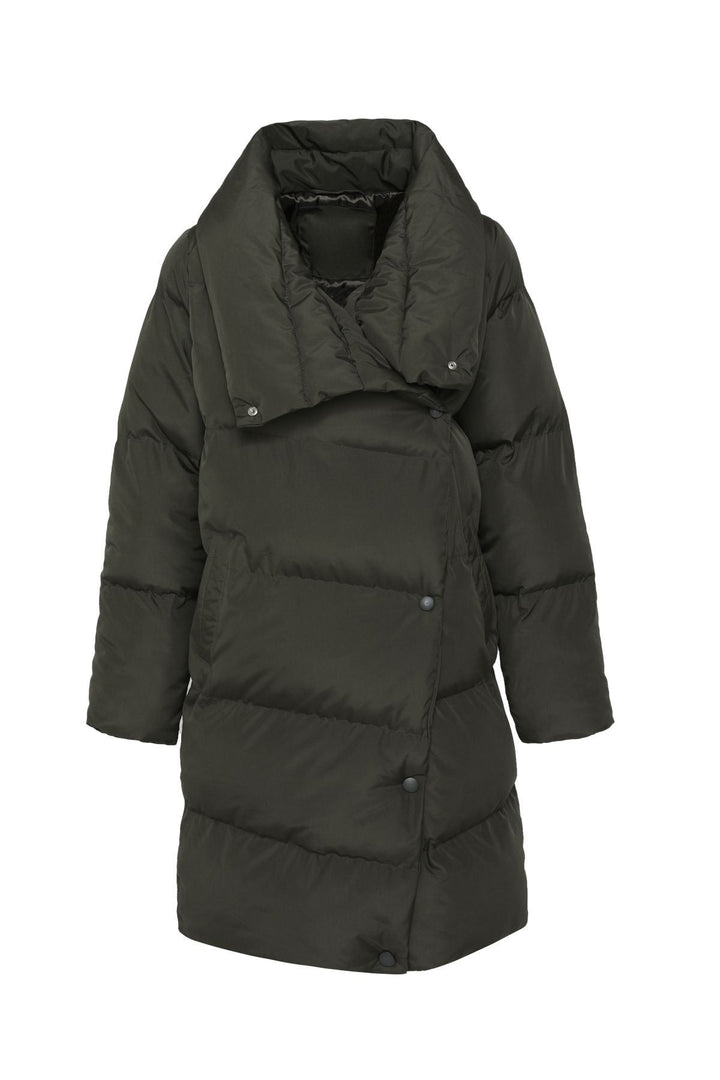 Double Breasted Inflatable Coat Khaki