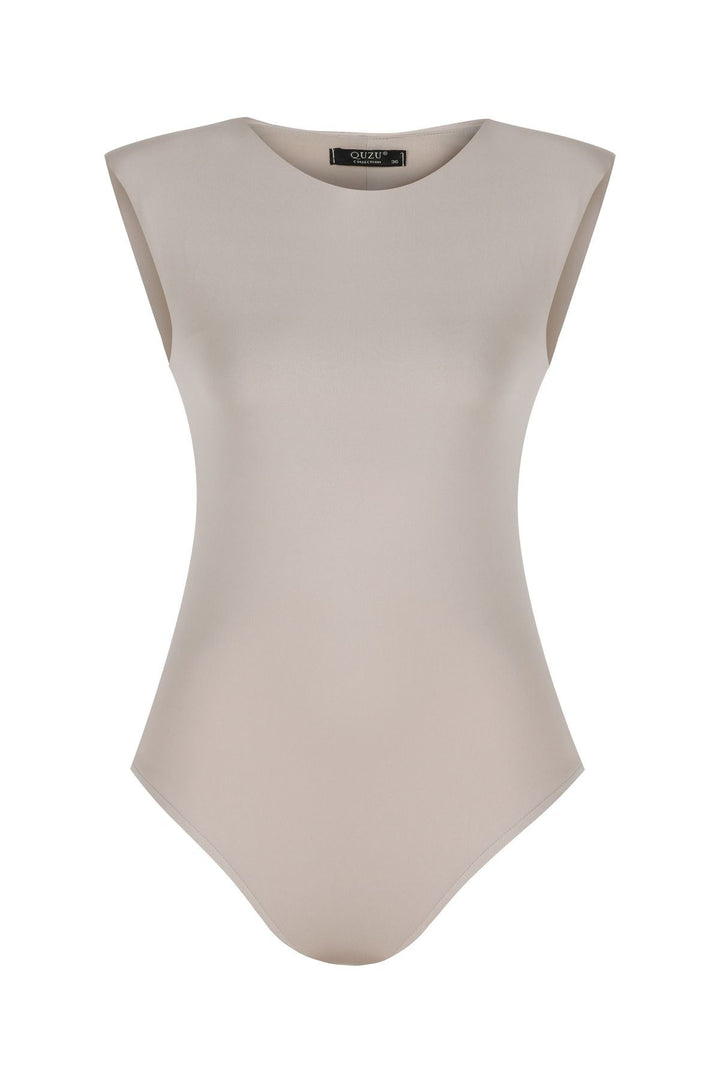 Waistcoat Bodysuit Beige