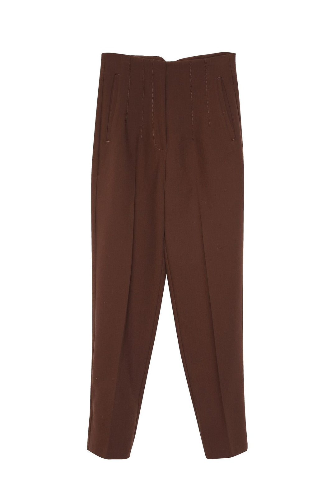 Pens Detaylı Pantolon Kahverengi