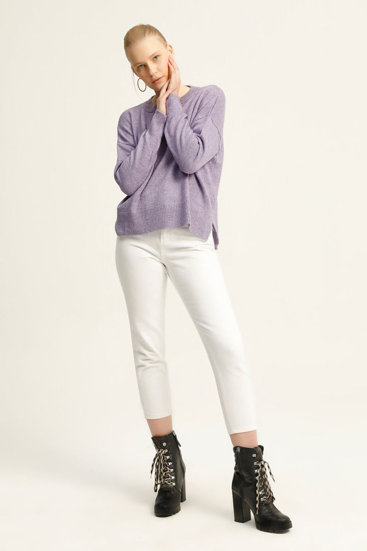 Crew Neck Sweater Lilac
