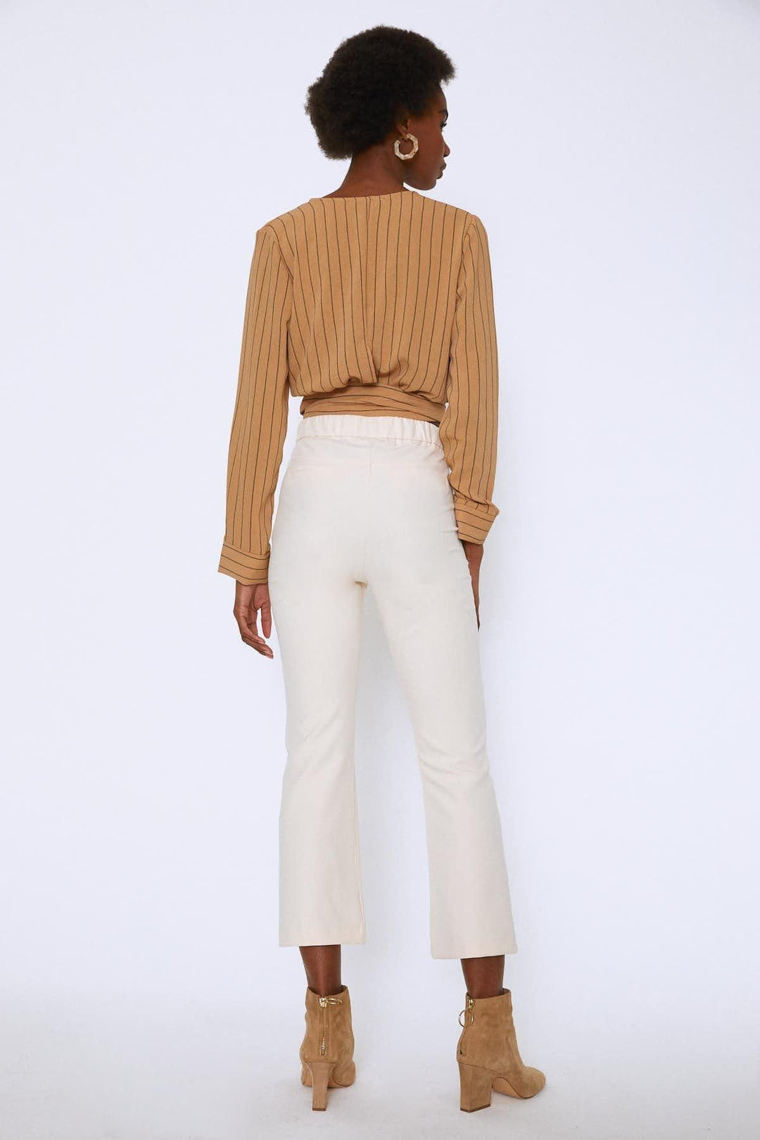 Flared Trousers Bone