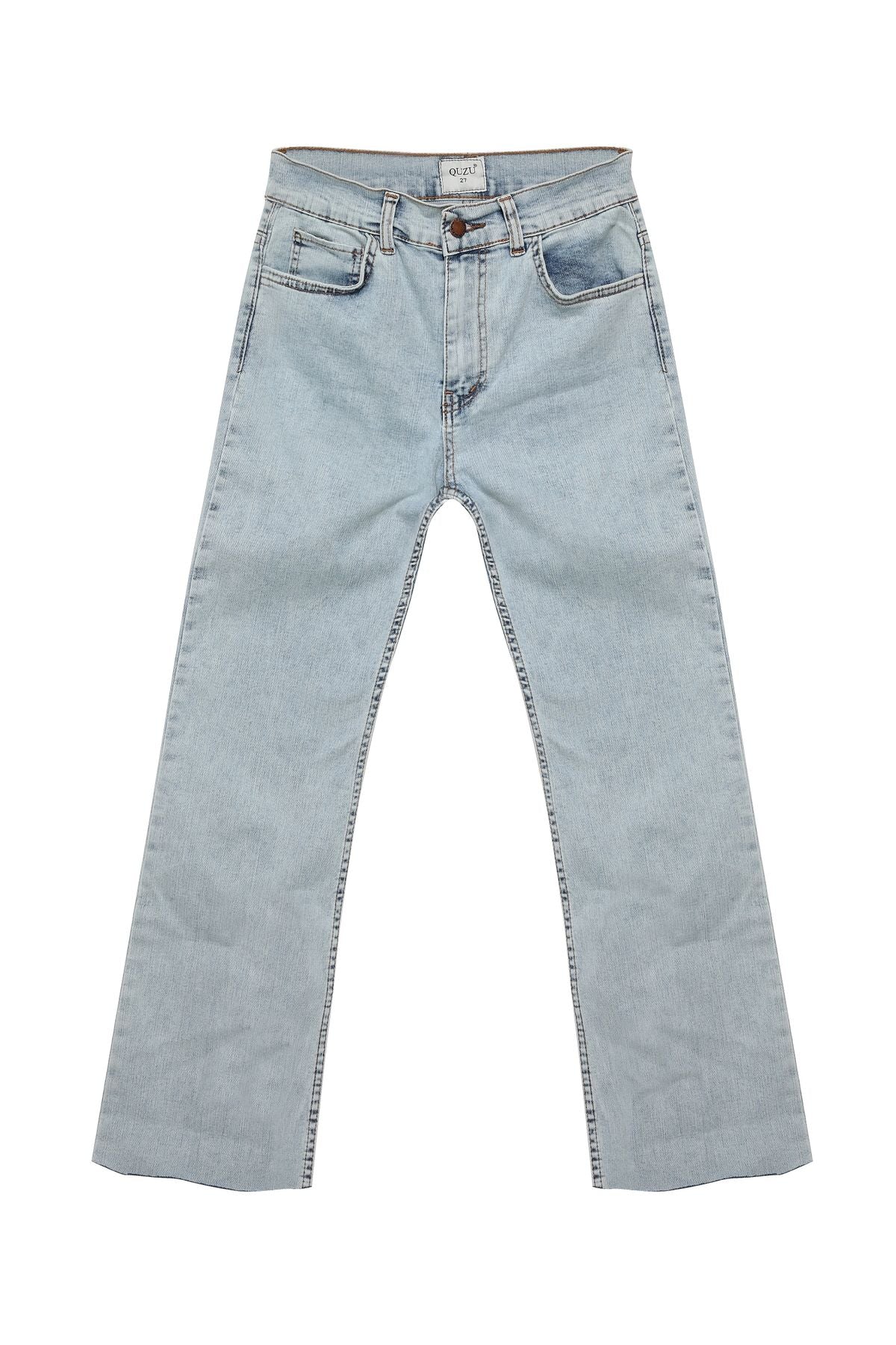 Spanish Cropped Trousers Light Blue