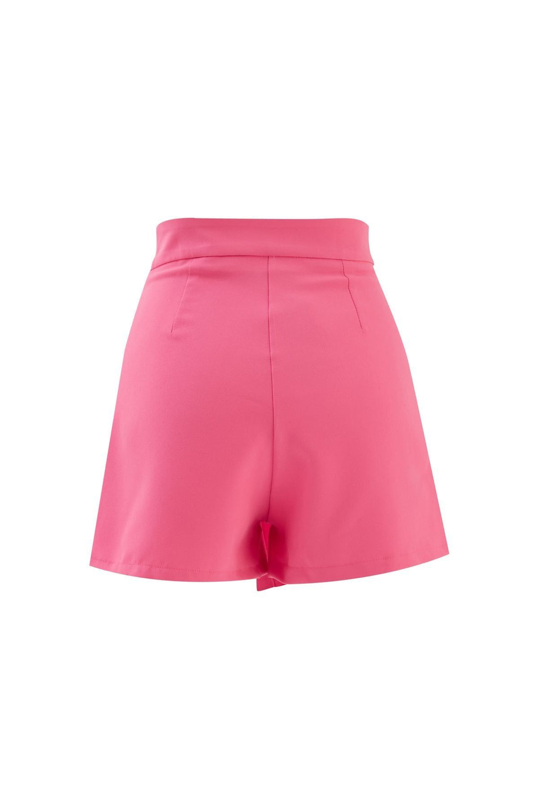 Slit Detailed Short Skirt Neon Pink