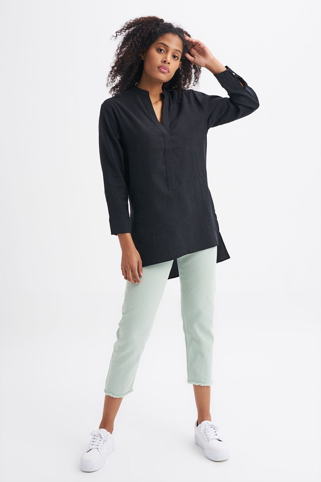 Hakim Yaka Gömlek Siyah