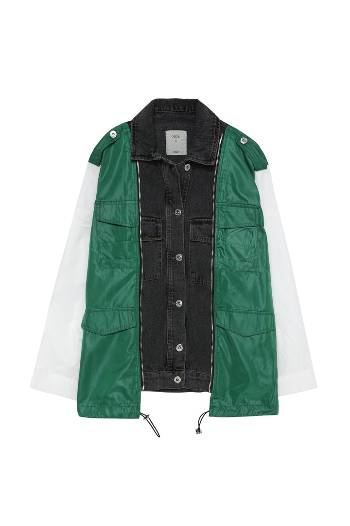 Garni Detailed Jacket Green