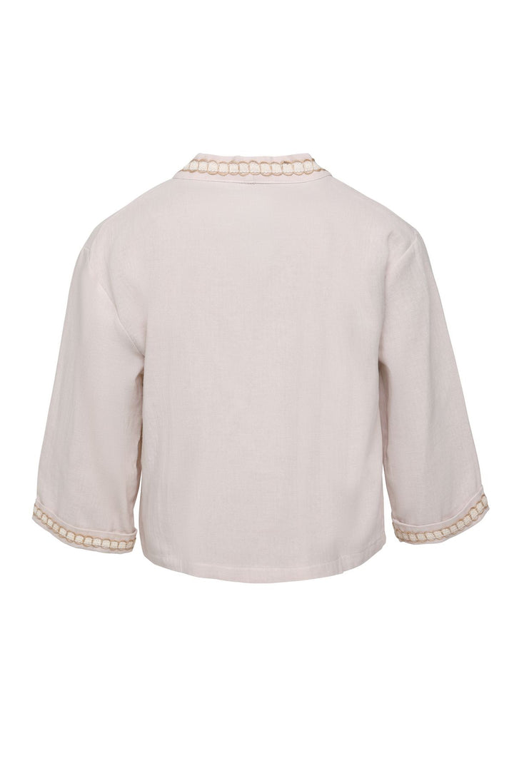 Şerit Detaylı Ceket Bej