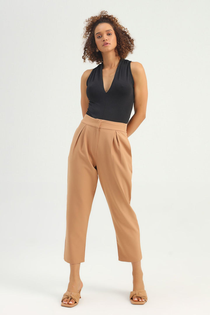 V Neck Bodysuit Black