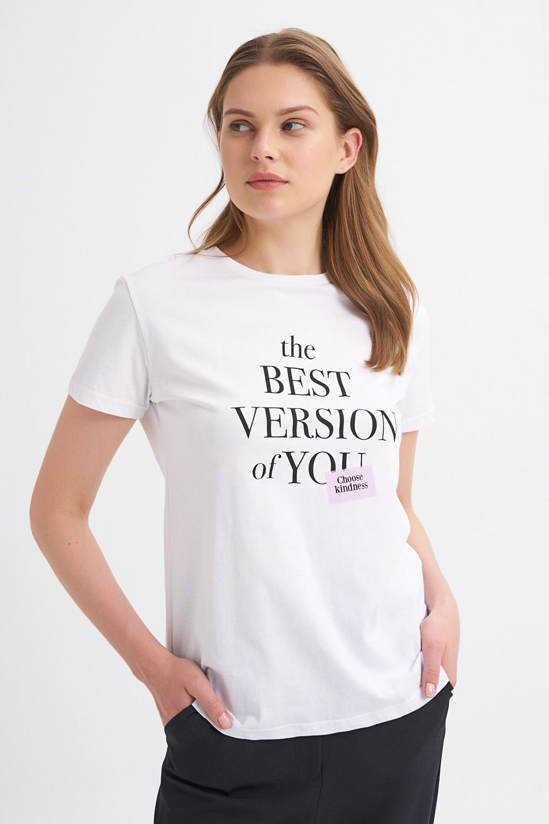 Baskılı Tişört Lila