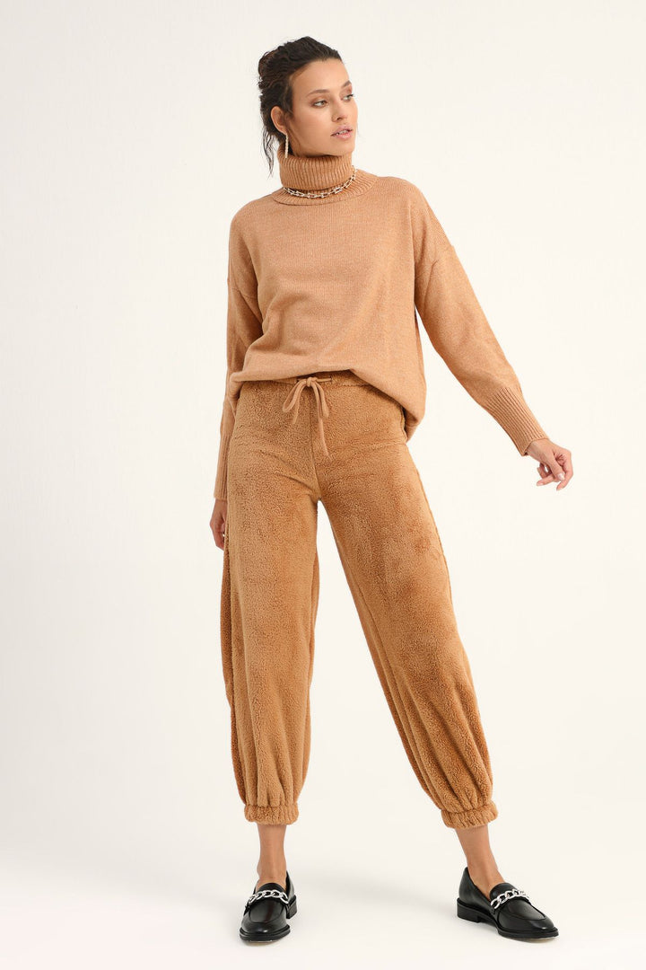 Plush Jogger Tracksuit Camel