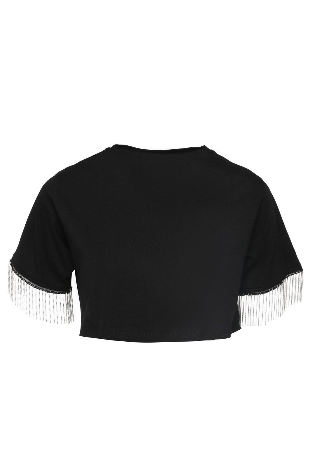 Zincirli Tişört Siyah