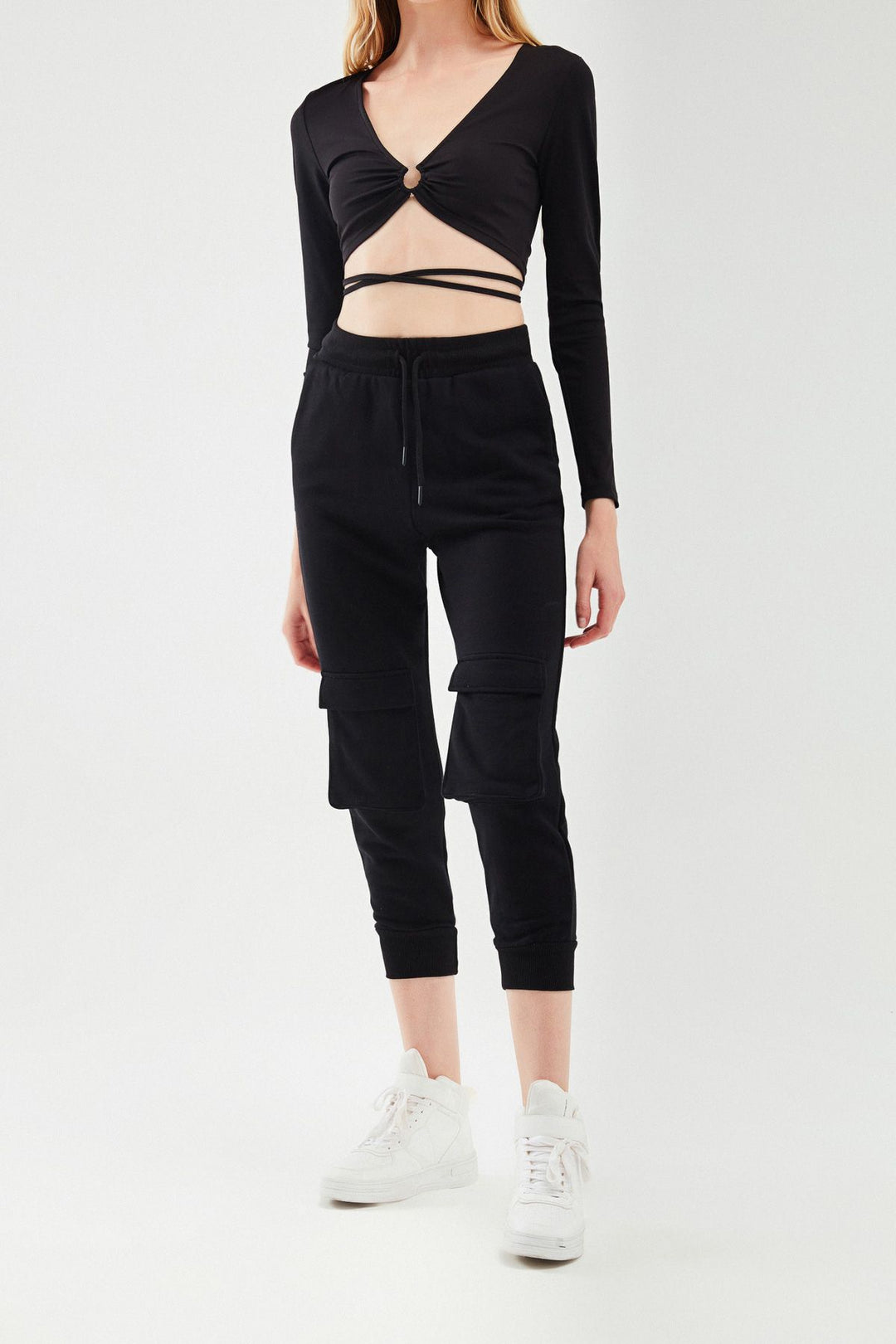 Pocket Jogger Tracksuit Black