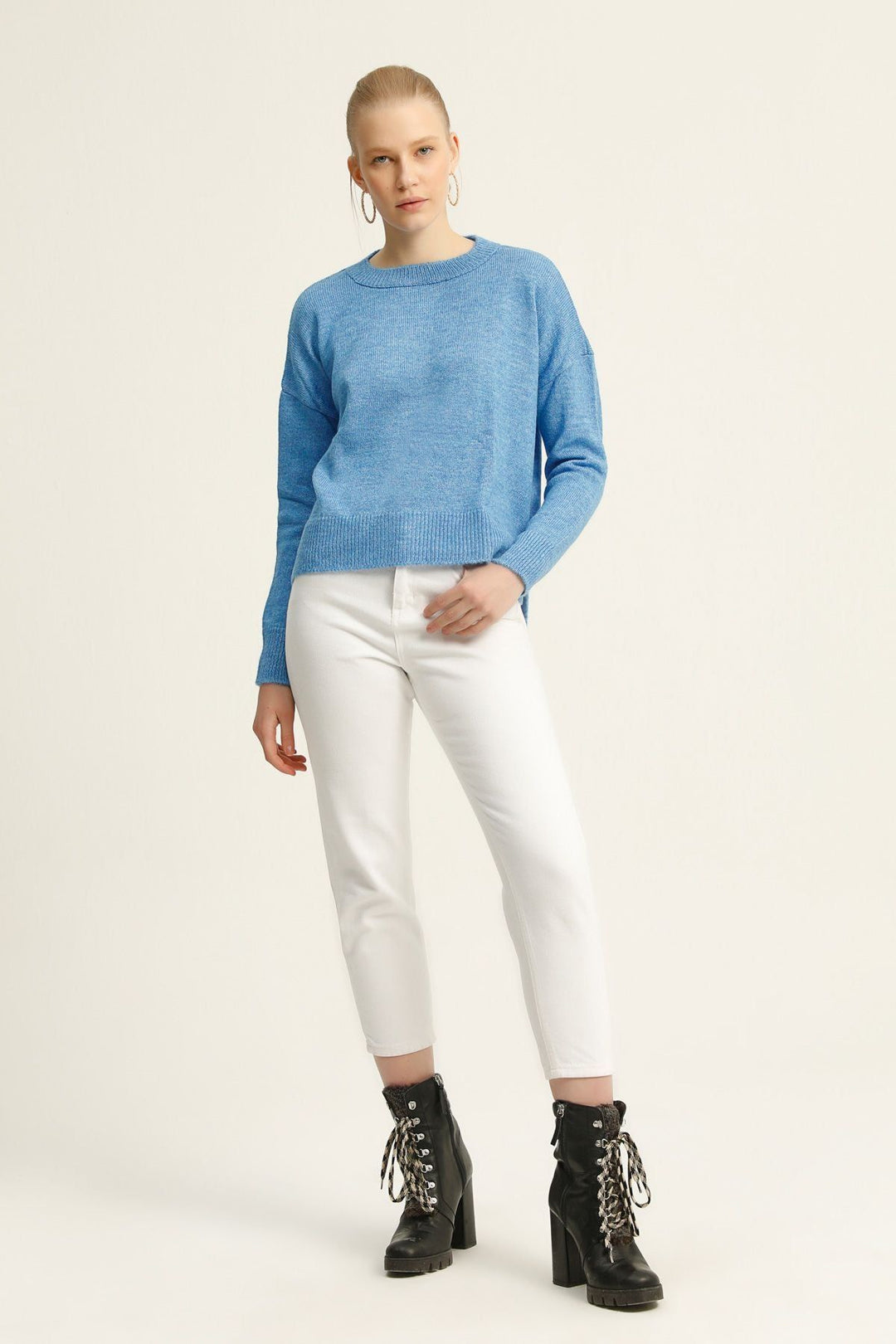 Crew Neck Sweater Blue