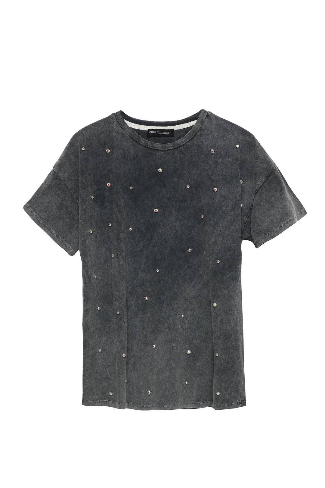 Stone Detailed T-Shirt Anthracite