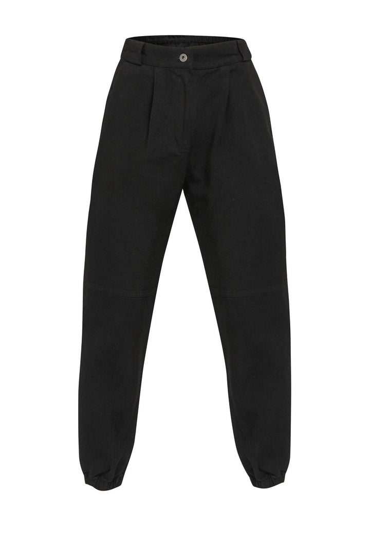 Gabardine Jogger Pants Black