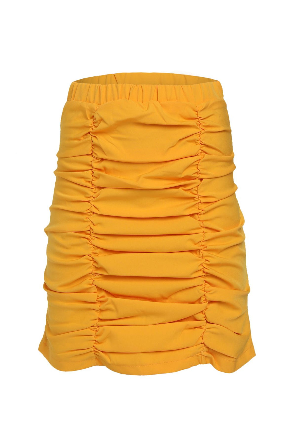 Ruffle Detailed Skirt Orange