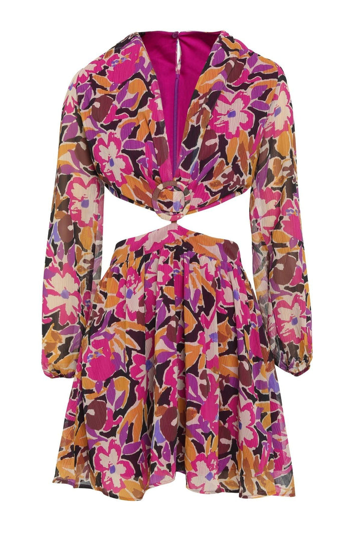 Decollete V-Neck Dress Orchid