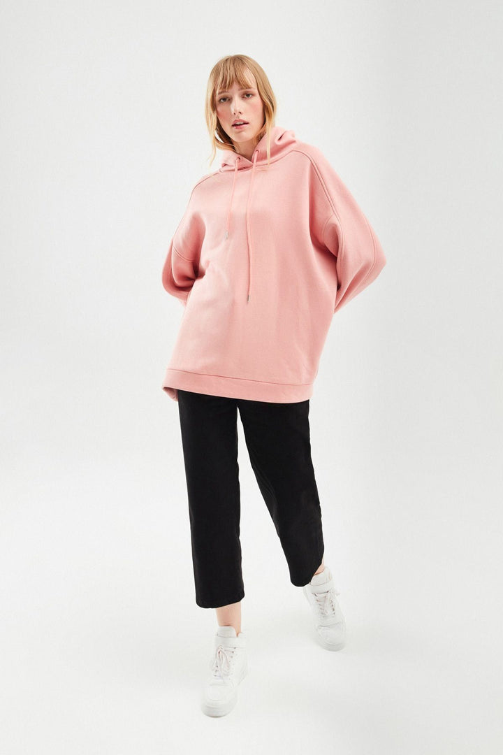 Hooded Oversize Sweatshirt Powder
