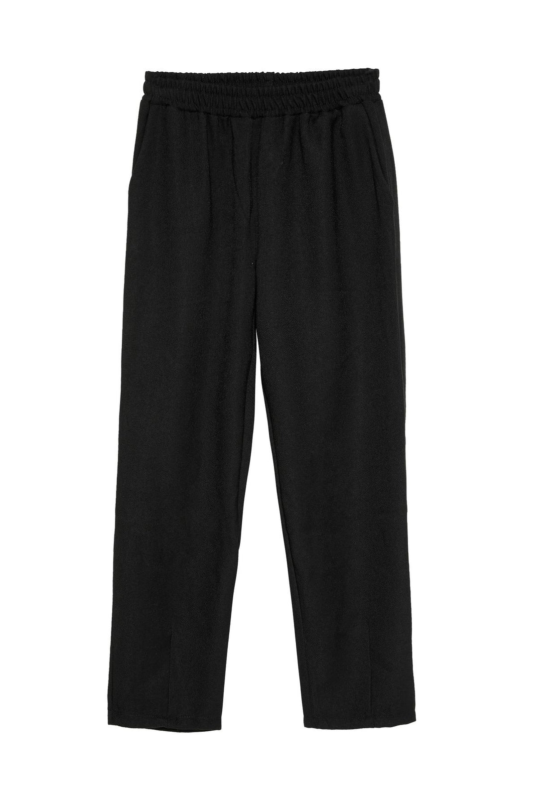 Elastic Waist Jogger Pants Black