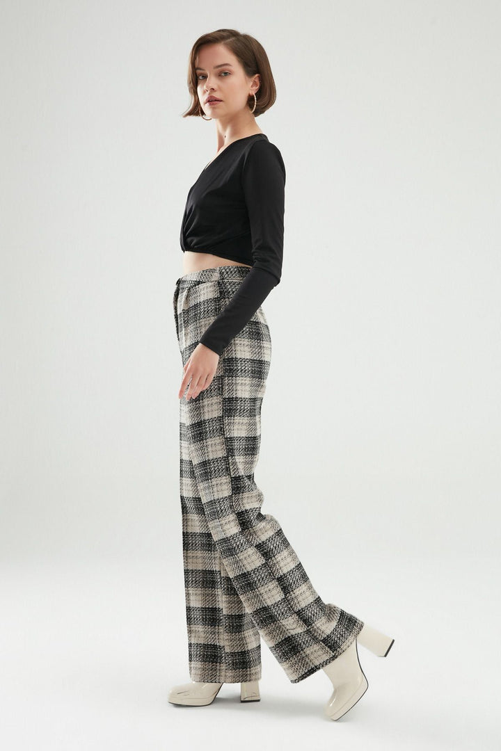 Wide Leg Trousers Black