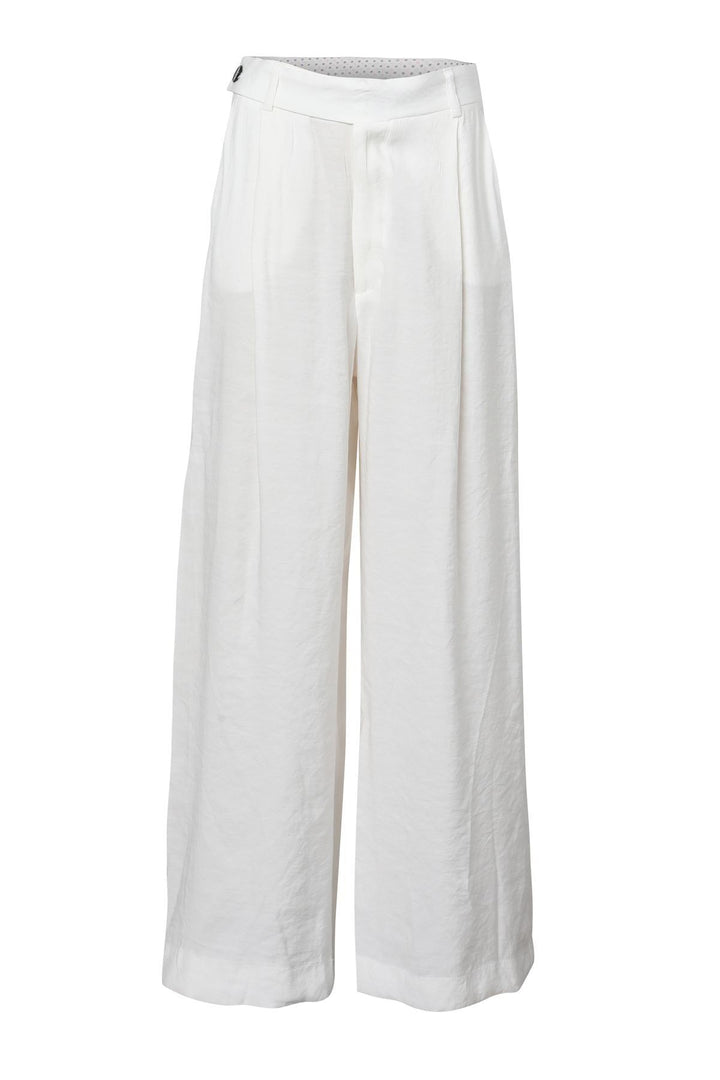 High Waist Palazzo Pants White
